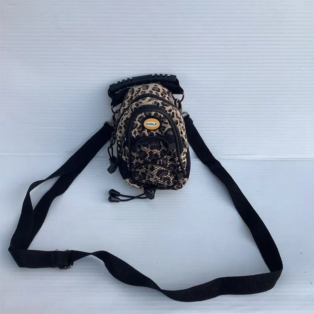 Leopard Print Mini Daypack Backpack Unisex Casual Adjustable Straps - Picture 1 of 10